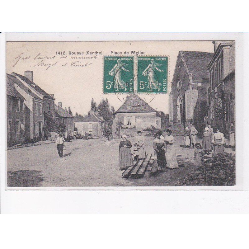 BOUSSE: place de l'église - très bon état
