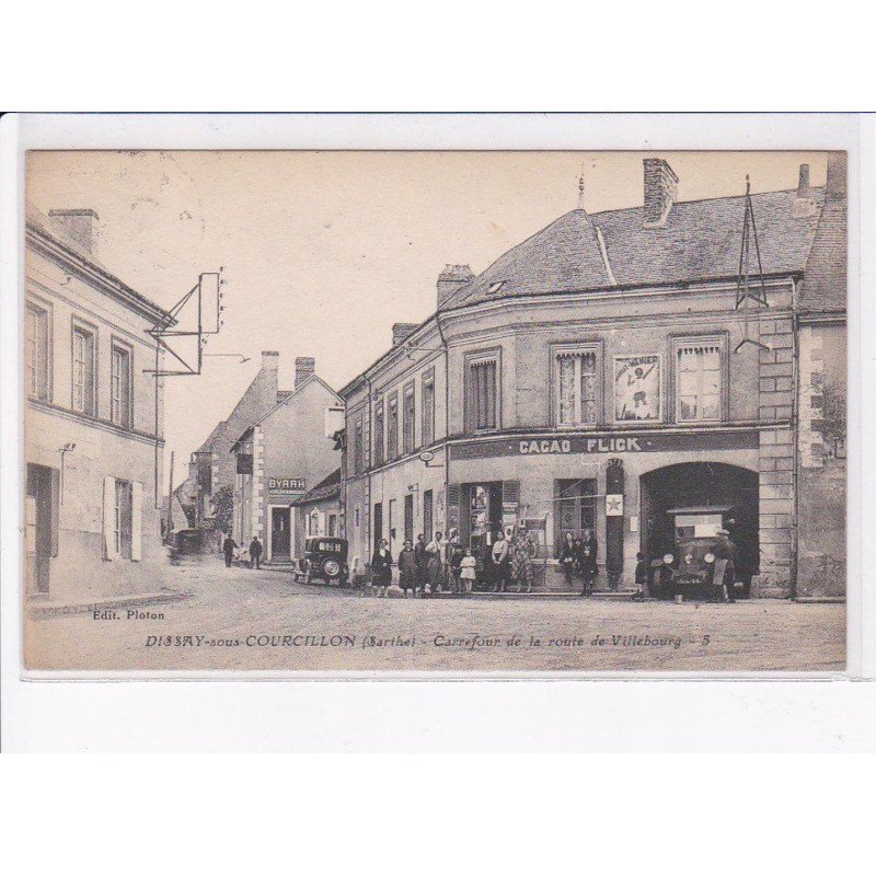 DISSAY-sous-COURCILLON: carrefour de la route de villebourg - très bon état