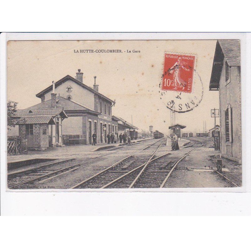 LA HUTTE-COULOMBIER: la gare - état