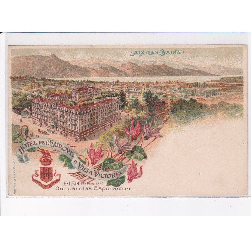 AIX-les-BAINS: hôtel de l'europe et villa victoria - très bon état