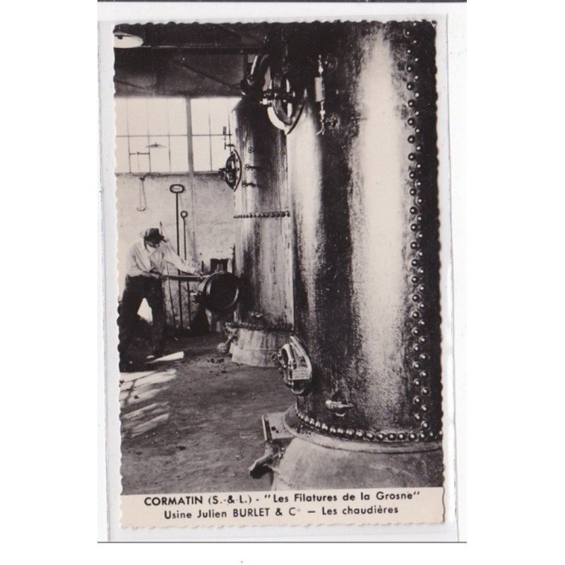 CORMATIN : """"les filatures de la grosne"""" ets julien BURLET, les chaudieres - tres bon etat