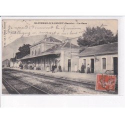 SAINT-PIERRE-D'ALBIGNY: la gare - très bon état