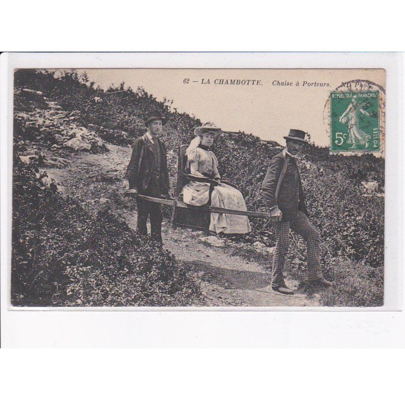 LA CHAMBOTTE: chaise à porteurs - très bon état