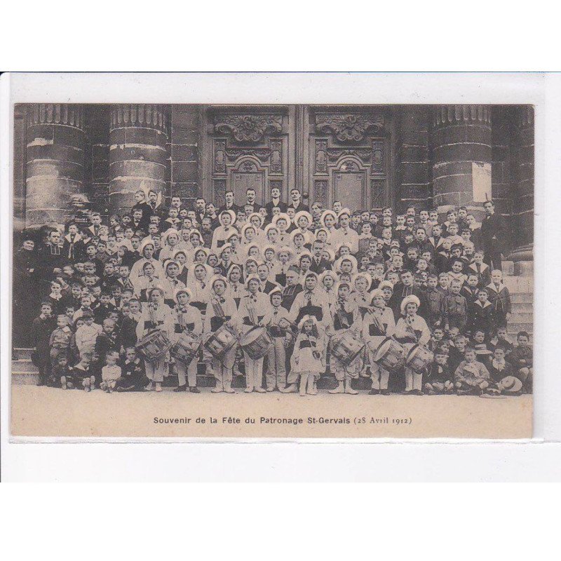 SAINT-GERVAIS: souvenir de la fête du patronage 1912 - très bon état