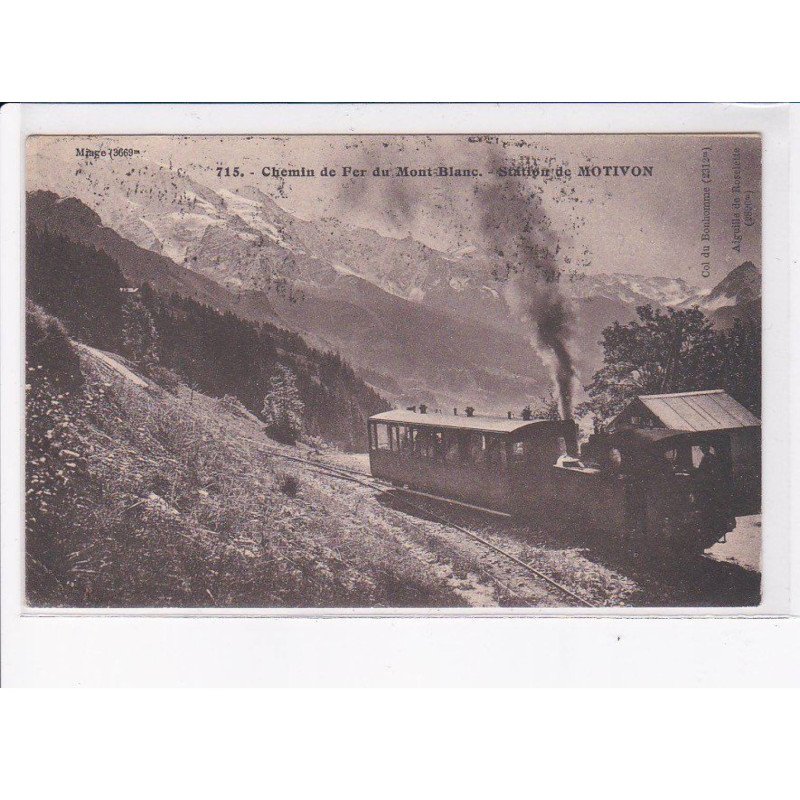 MOTIVON: chemin de fer du mont-blanc - très bon état