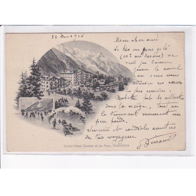CHAMONIX: grand hôtel couttet et du parc - état