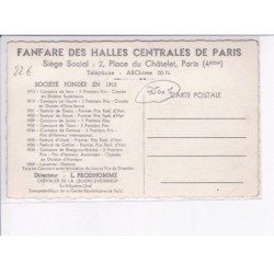 PARIS: 75001, fanfare des halles centrales de paris - très bon état