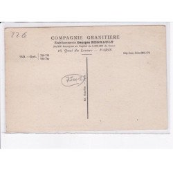 PARIS: 75001, bancs de granit, perforation pneumatique - très bon état