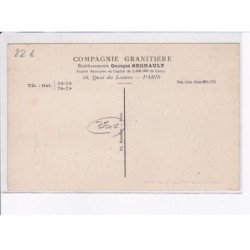 PARIS: 75001, polissage du granit vue d'un atelier - très bon état