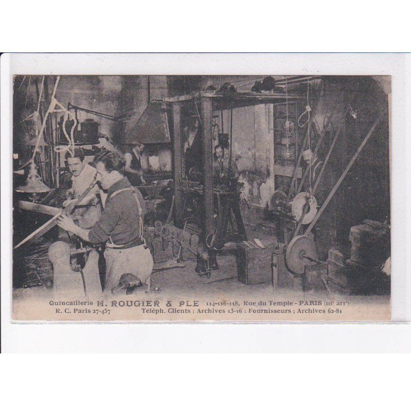 PARIS: 75003, quincqillerie H. Rougier et ple - état