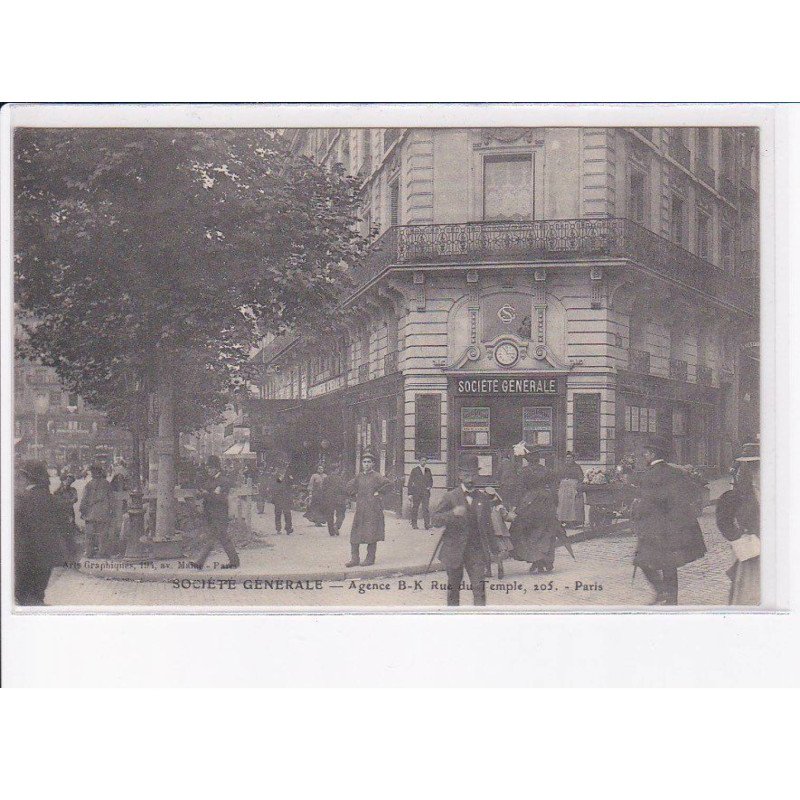 PARIS: 75003, société générale, agence B.K. rue du temple - très bon état