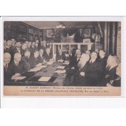 PARIS: 75002: Albert Sarraut ministre des colonies préside une séance de comité - très bon état