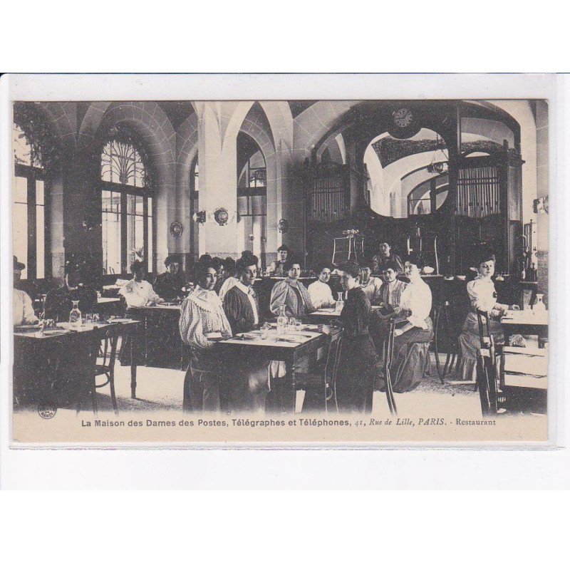 PARIS: 75007: maison des dames des postes télégraphes et téléphones, restaurant - très bon état