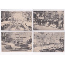 PARIS: 75008: pompiers, 12CPA, exposition internationale d'hygiène et de sauvetage secours aux blessés - très bon état