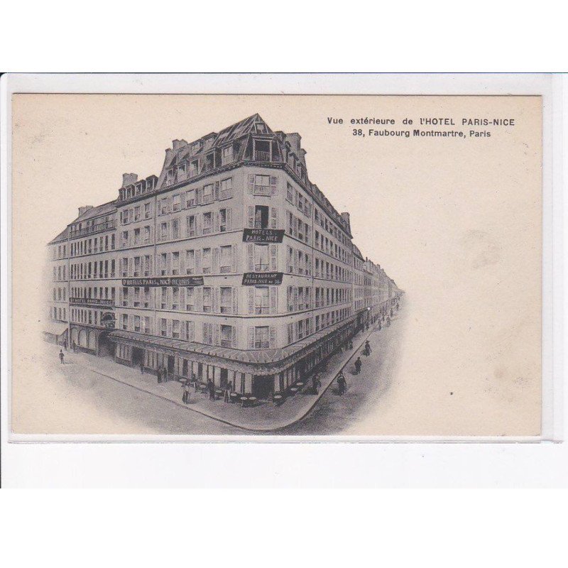 PARIS: 75009: vue extérieure de l'hôtel paris-nice - très bon état