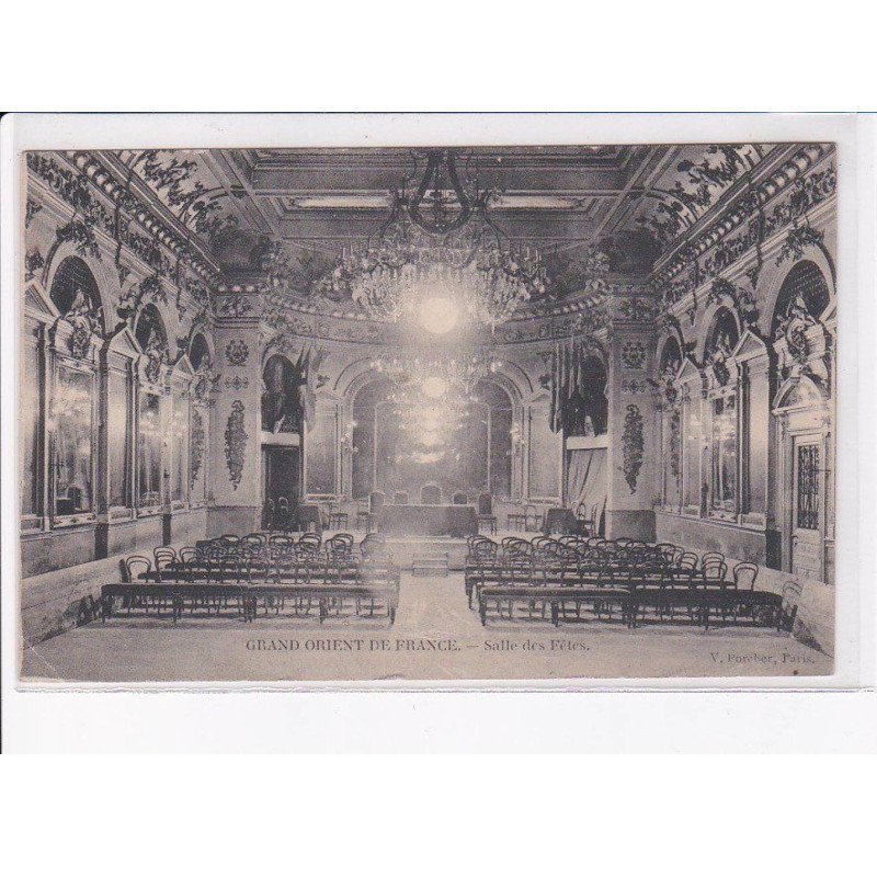 PARIS: 75009: grand orient de france, salle des fêtes - état