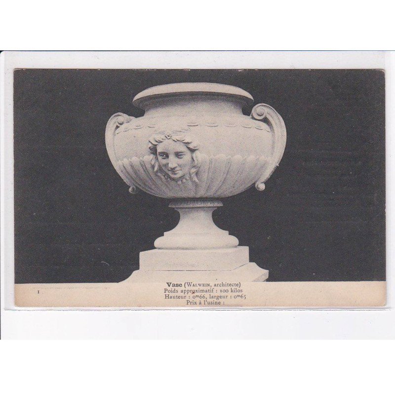 PARIS: 75009: vase, Walwein architecte - très bon état
