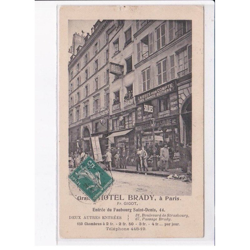 PARIS: 75010: grand hôtel brady - très bon état