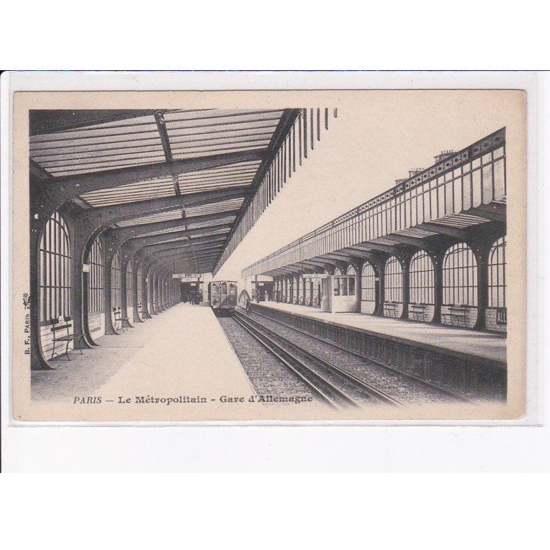 PARIS: 75010: le métropolitain, gare d'allemagne - très bon état