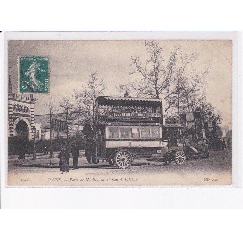 PARIS: 75016: porte de neuilly, la station d'autobus - très bon état