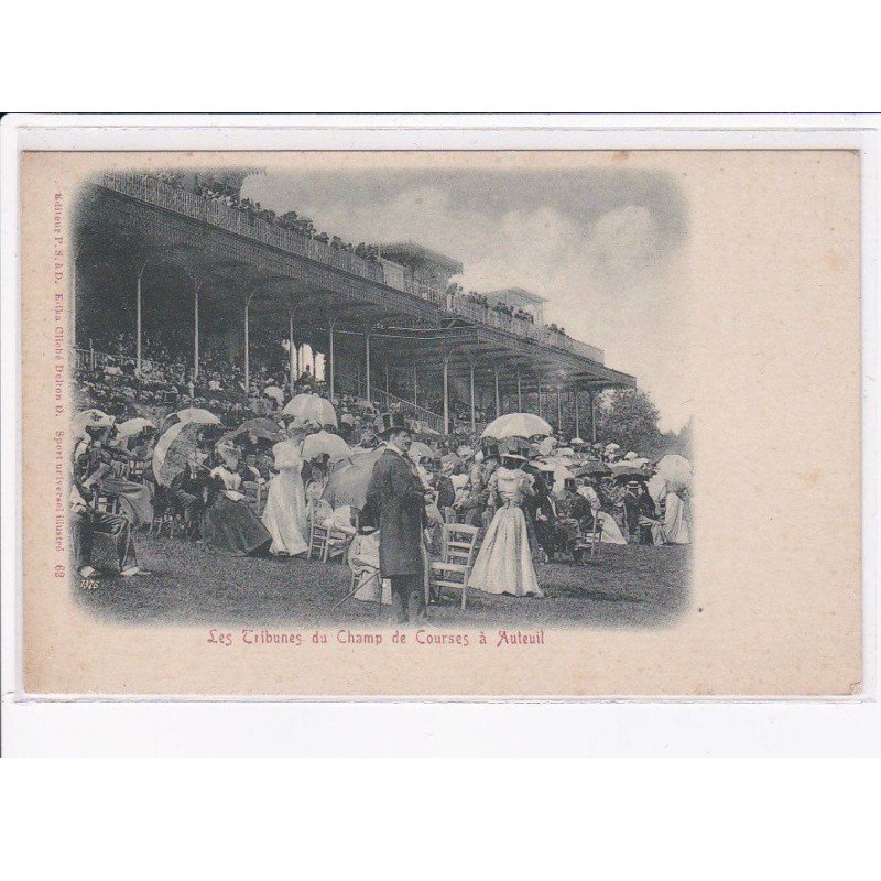 PARIS: 75016: les tribunes du champ de courses à auteuil - très bon état