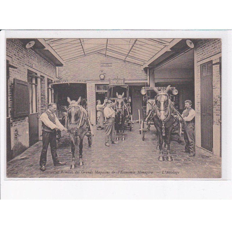 PARIS: 75016: écuries et remises des grands magasins de l'économie ménagère, l'attelage - très bon état