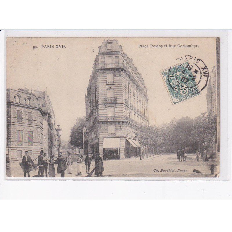 PARIS: 75016: place possoz et rue cortambert - état