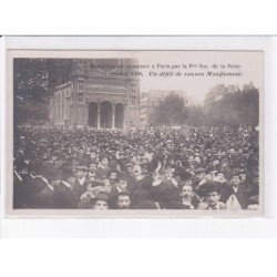 PARIS: manifestation organisée paris de la seine 1909, défilé de 100 000 manifestants ferrer - très bon état