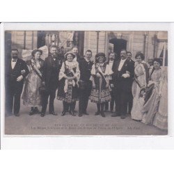 PARIS: fête mi-carème 1911 reines Tchèques et reine des reines au palais de l'elysée - très bon état