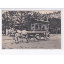 PARIS: transports à paris, omnibus à deux chevaux - très bon état