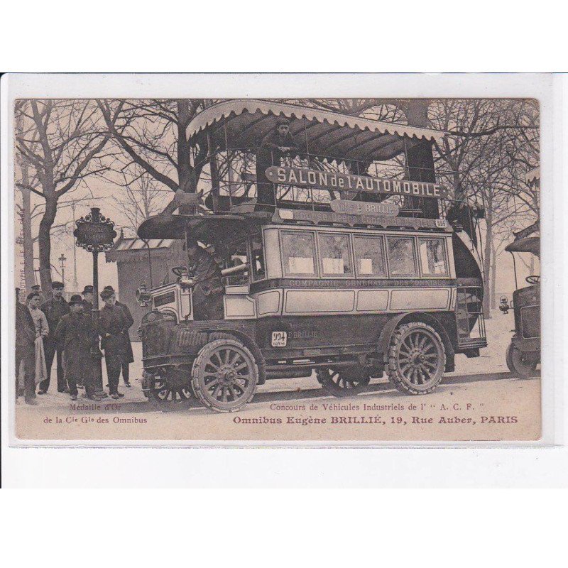 PARIS: omnibus eugène brillié, concours de véhicule industriels de l'A.C.F. - très bon état