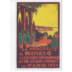 PARIS: la principauté de monaco à l'expo internationale arts décoratifs modernes 1925 - très bon état