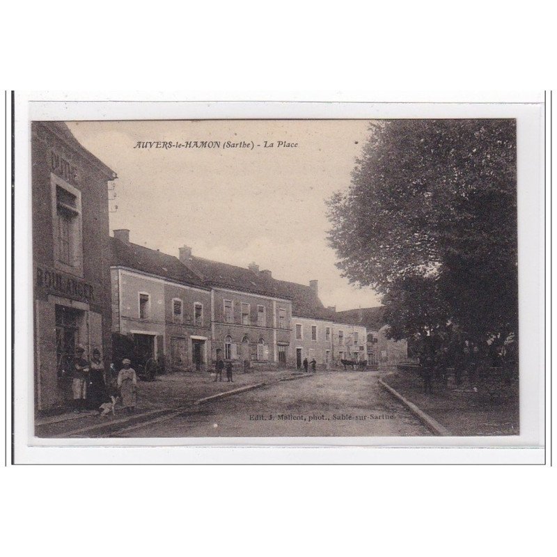 AUVERS-le-HAMON : la place - tres bon etat