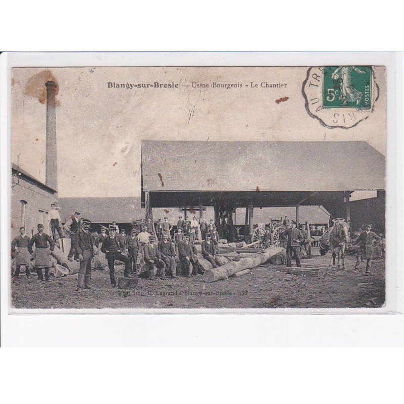 BLANGY-sur-BRESLE: usine bourgeois, le chantier - état