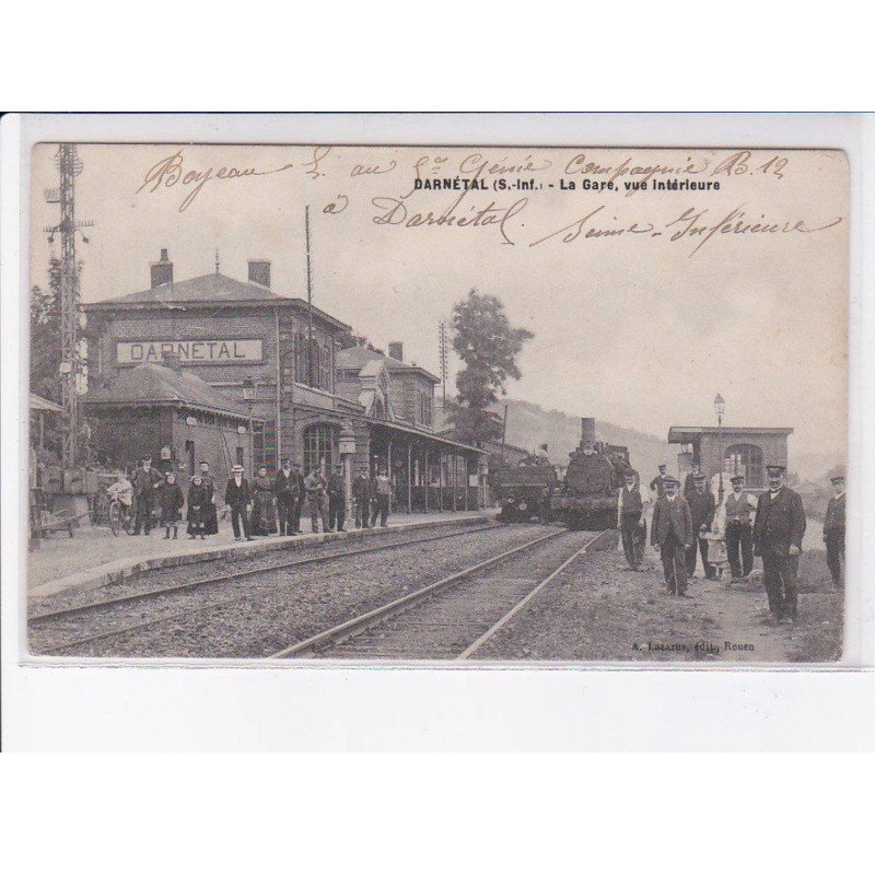 DARNETAL: la gare, vue intérieure - état