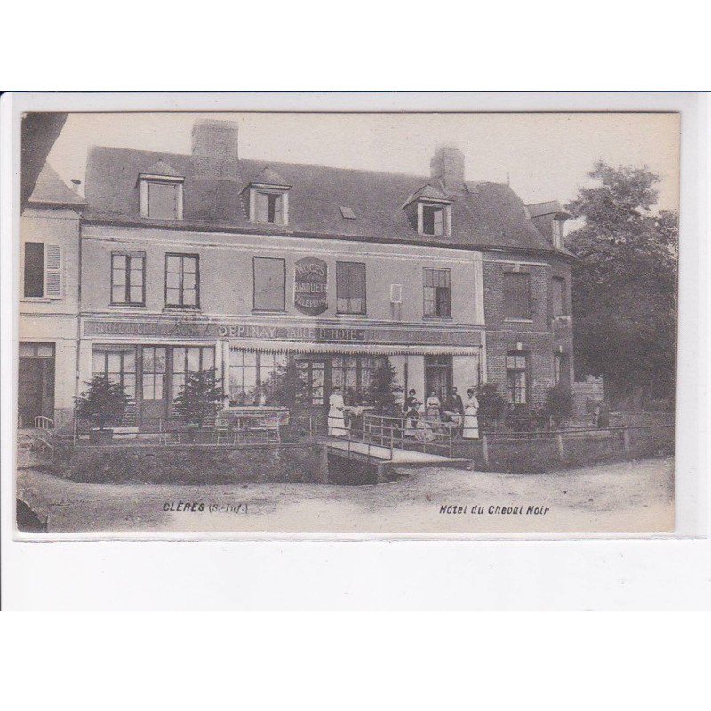 CLERES: hôtel du cheval noir - très bon état