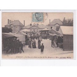 ETRETAT: la place de la mairie un jour de fête - état
