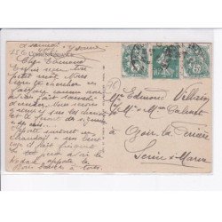 LE TREPORT: arrivée d'un hydravion sur la plage - très bon état