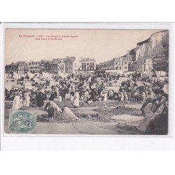 LE TREPORT: la plage à marée basse, jeux d'enfants - très bon état