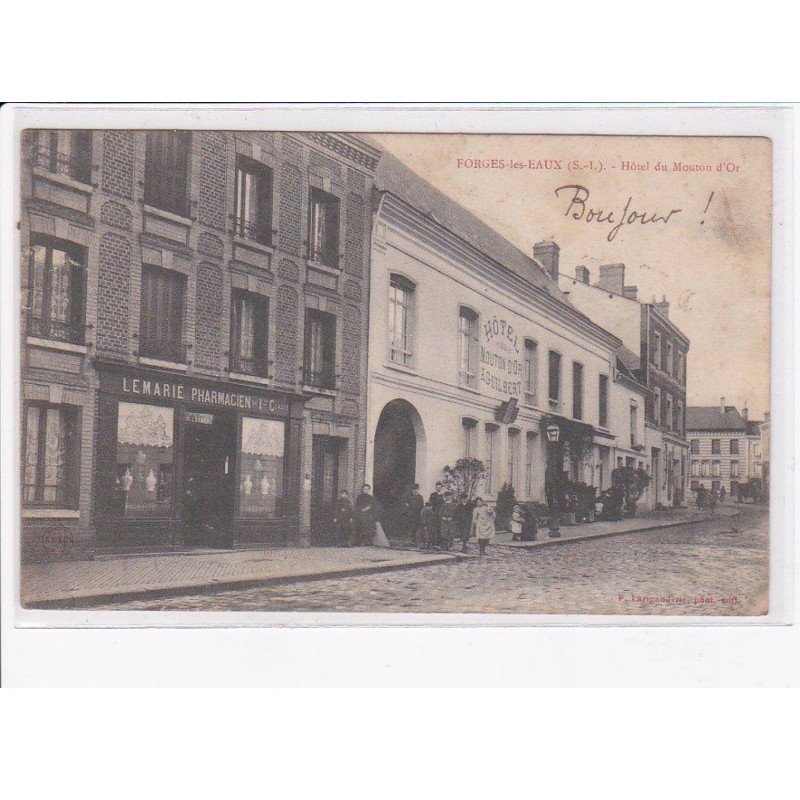 FORGES-les-EAUX: hôtel du mouton d'or - état