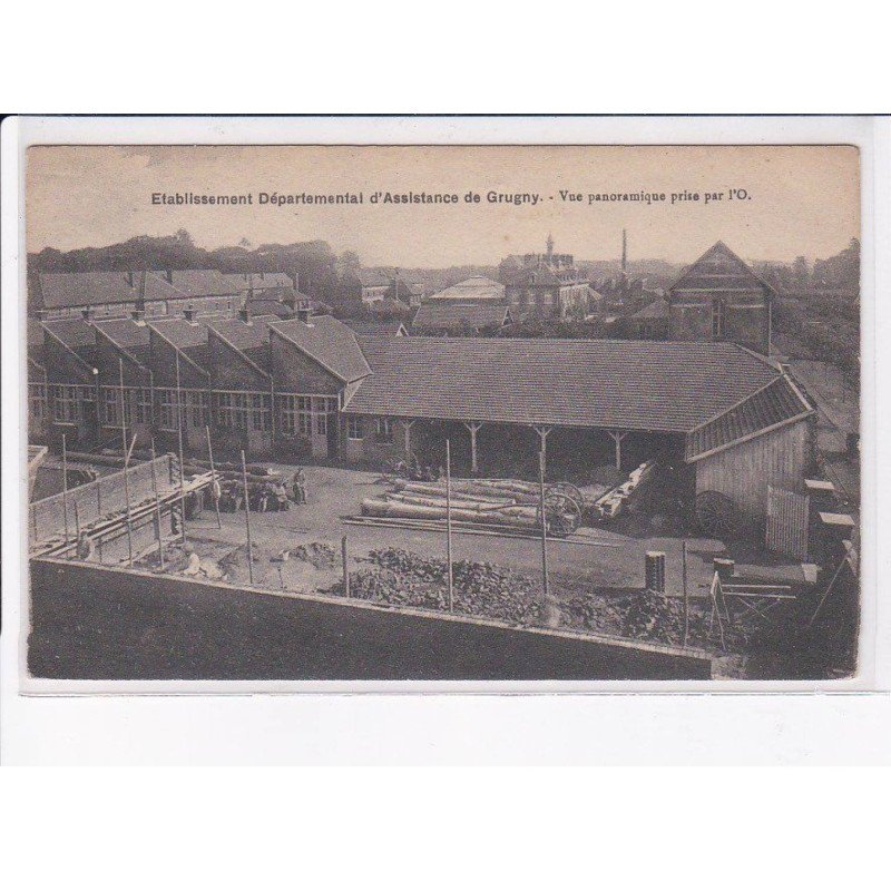 GRUGNY: établissement départemental d'assistance de grugny, vue panoramique prise par l'O - très bon état