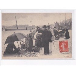 LE TREPORT: marchands de crevettes - très bon état