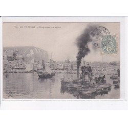 LE TREPORT: dragueuse en action - très bon état