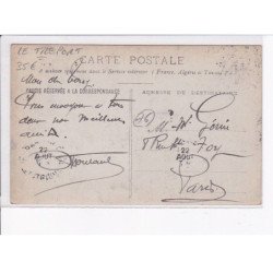 LE TREPORT: sur la plage, personnages - très bon état