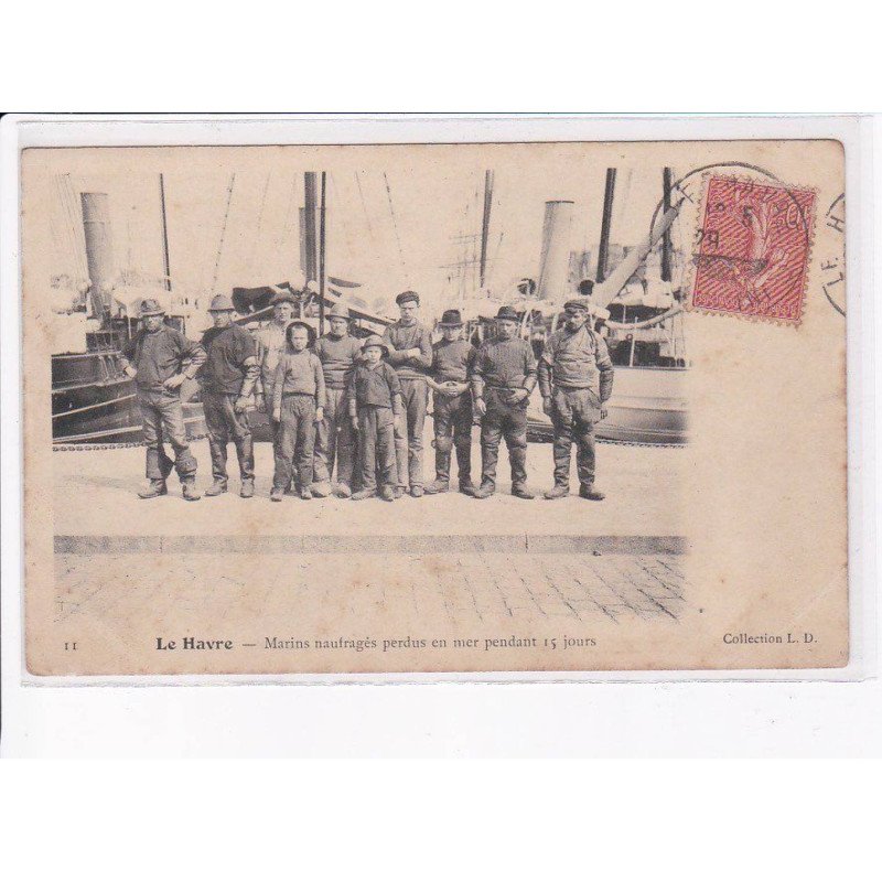 LE HAVRE: marins naufragés perdus en mer pendant 15 jours - état