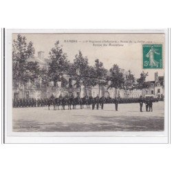 MAMERS : 115e regiment d'infranterie, revue du 4 juillet 1910, remise des décorations - tres bon etat