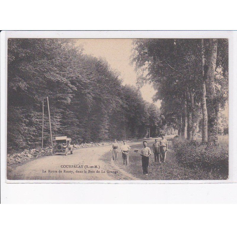 COURPALAY: la route de rozoy, dans le bois de la grange - très bon état