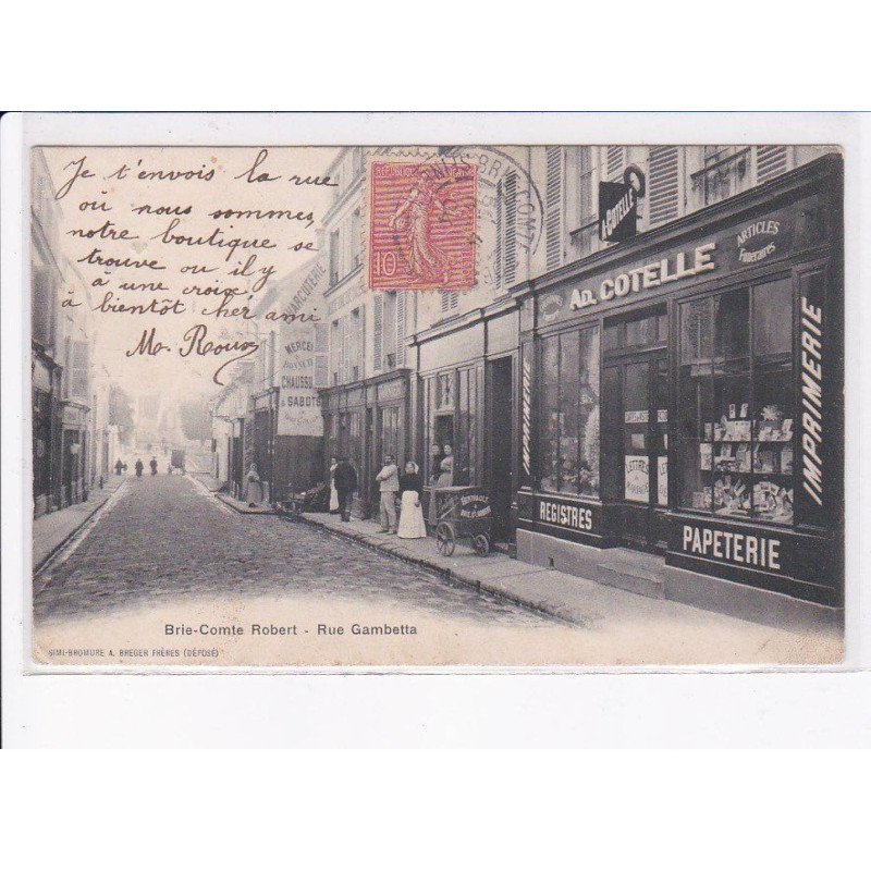BRIE-COMTE-ROBERT: rue gambetta - très bon état