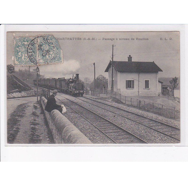 CHARTRETTES: passage à niveau de rouillon - état