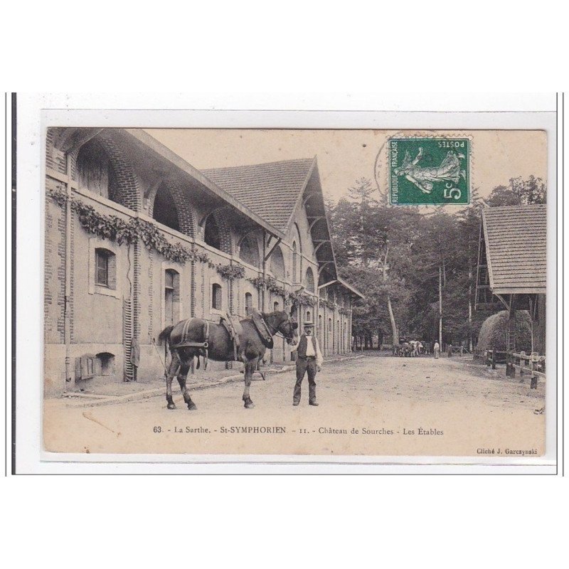 St-SYMPHORIEN : chateau de sourches, les etables - tres bon etat